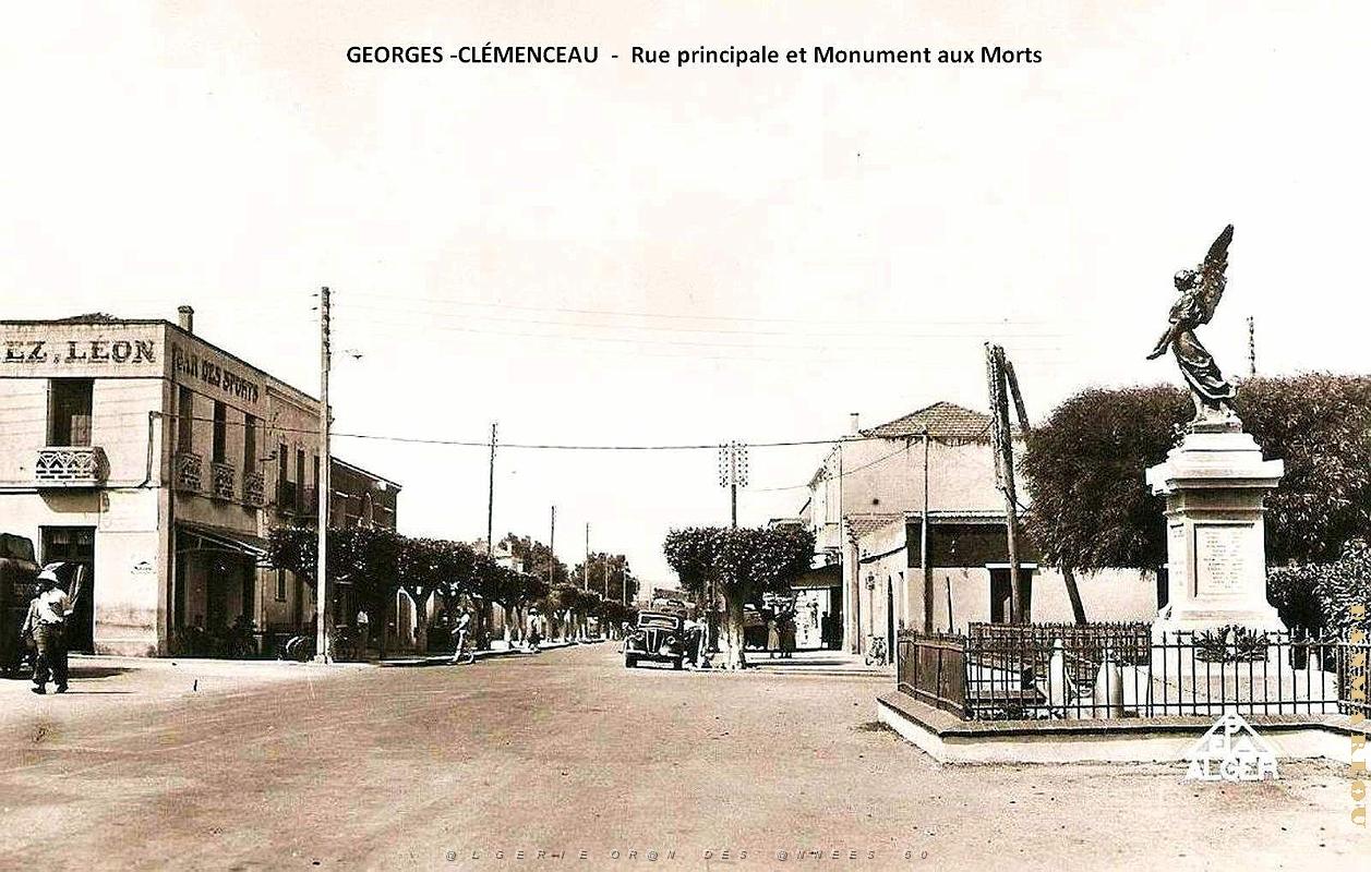 Georges-Clemenceau - Rue principale et Monument aux Morts .jpg